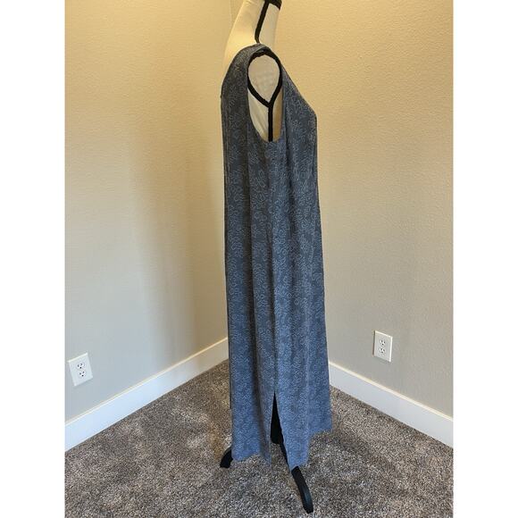 Vintage Connected Y2K Cottage Blue Floral Maxi Dress Sleeveless Size 18W - Picture 4 of 9